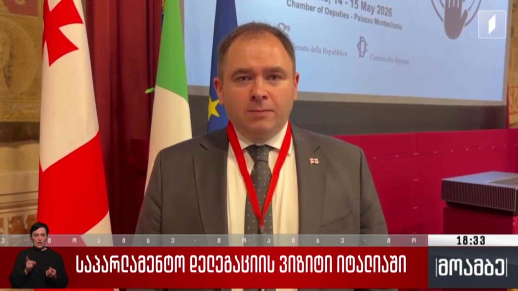 საპარლამენტო დელეგაციის ვიზიტი იტალიაში