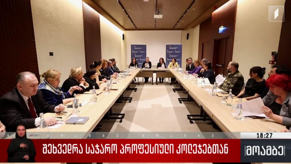 შეხვედრა საჯარო პროფესიულ კოლეჯებთან