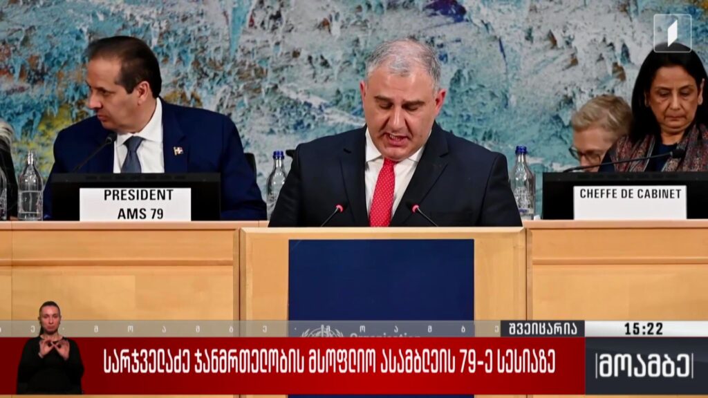 სარჯველაძე ჯანმრთელობის მსოფლიო ასამბლეის 79-ე სესიაზე