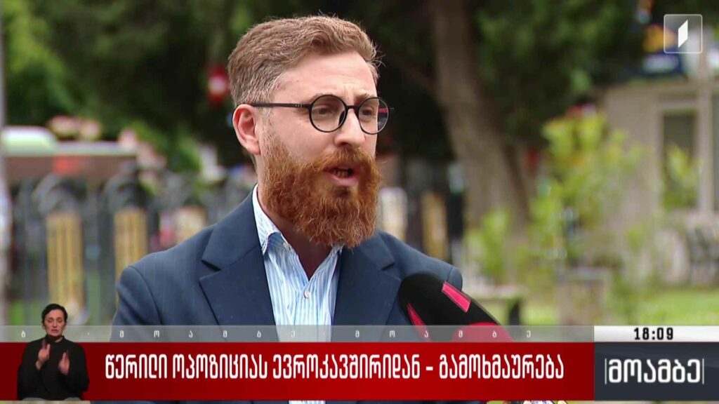 წერილი ოპოზიციას ევროკავშირიდან – გამოხმაურება