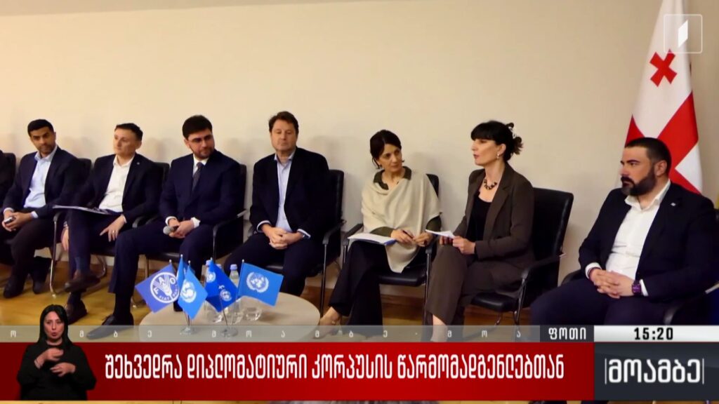 შეხვედრა დიპლომატიური კორპუსის წარმომადგენლებთან