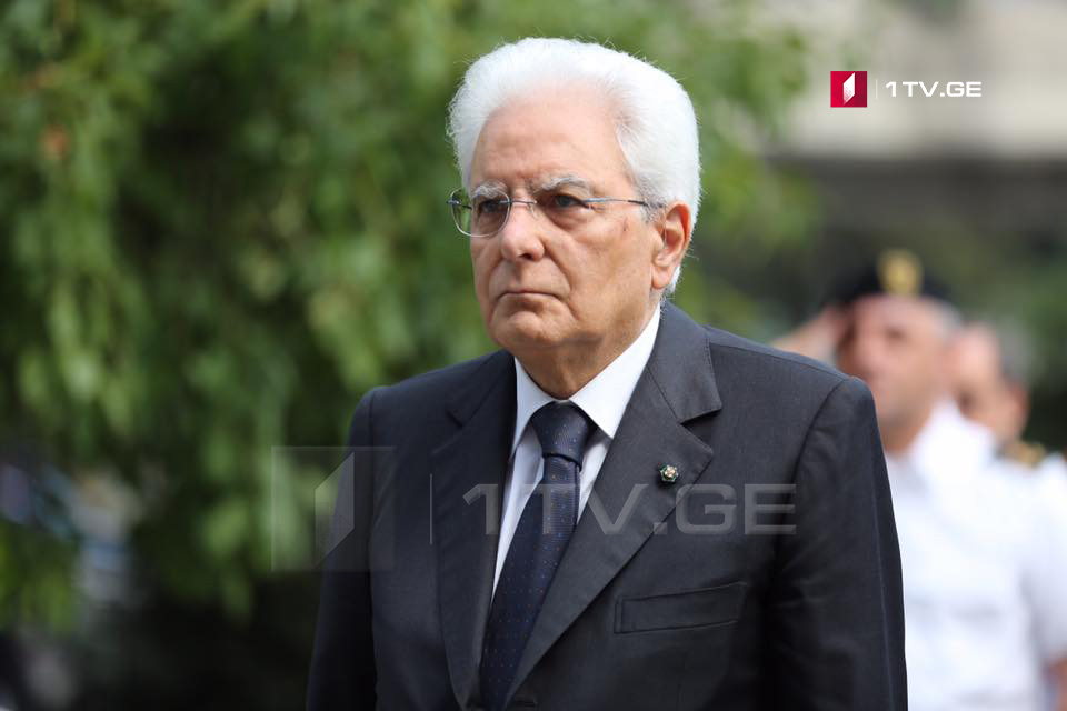 იტალიის პრეზიდენტი სერჯო მატარელა საქართველოს პრეზიდენტ მიხეილ ყაველაშვილს დამოუკიდებლობის დღეს ულოცავს