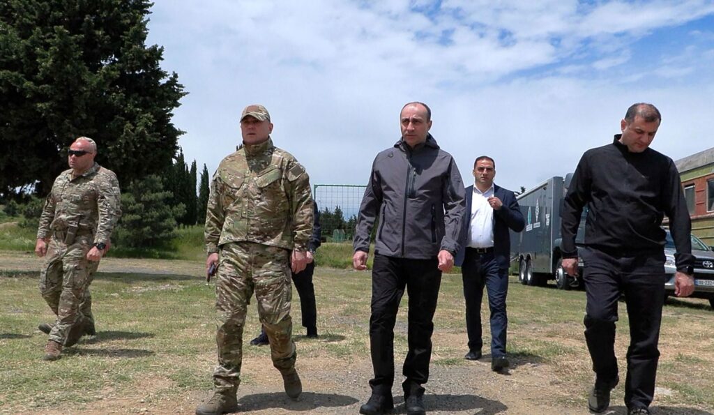 სახელმწიფო უსაფრთხოების სამსახურის ხელმძღვანელი შავნაბადის სპეცდანიშნულების რაზმის ბაზაზე გამართულ ტაქტიკური მომზადების საჩვენებელ წვრთნას დაესწრო