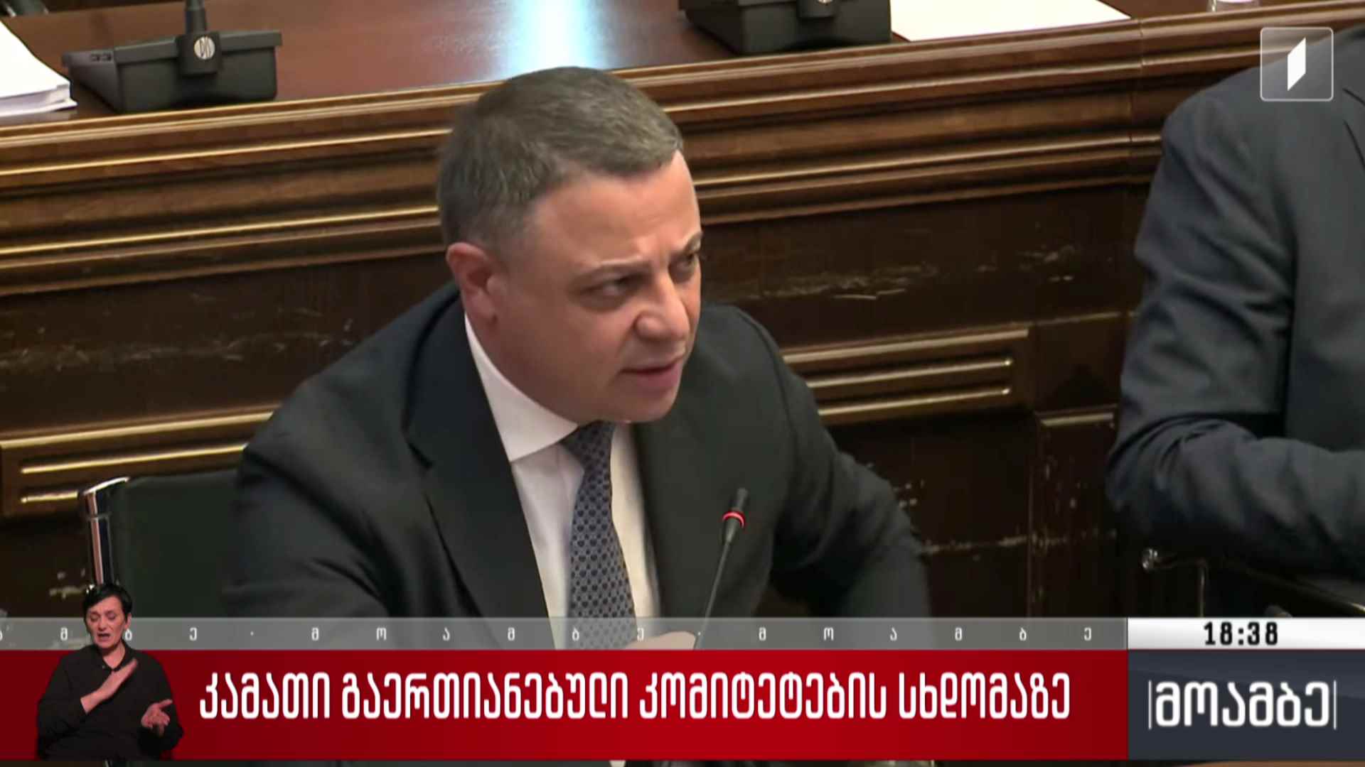 კამათი გაერთიანებული კომიტეტების სხდომაზე