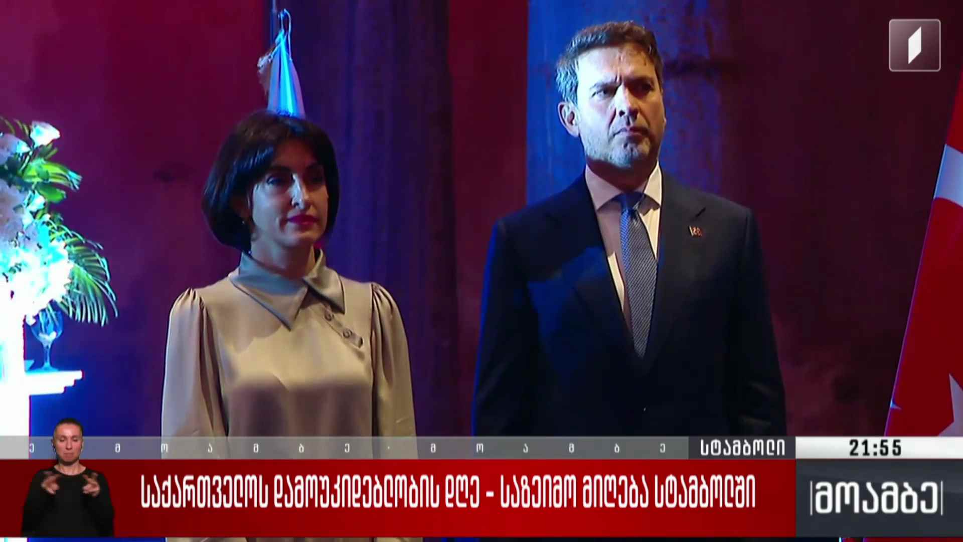 საქართველოს დამოუკიდებლობის დღე - საზეიმო მიღება სტამბოლში 