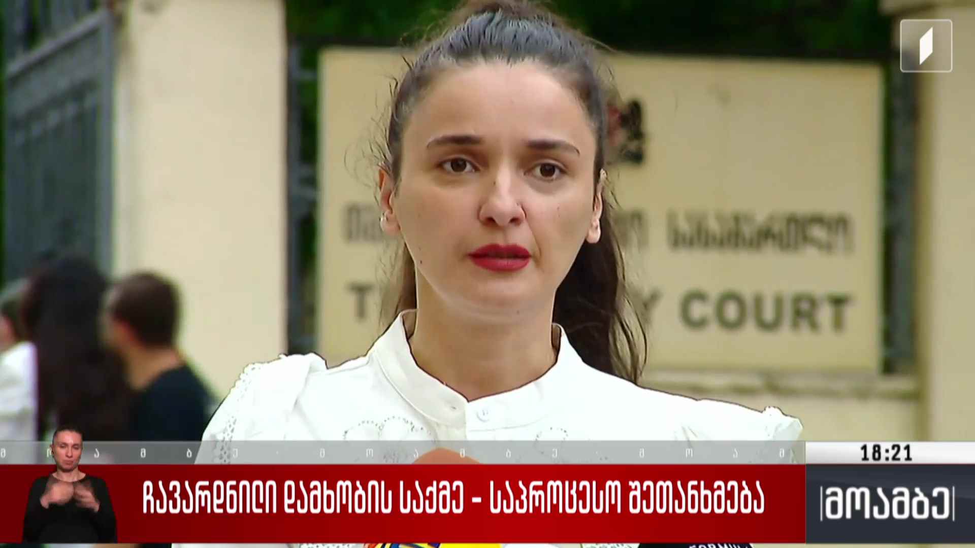 ჩავარდნილიო დამხობის საქმე - საპროცესო შეთანხმება