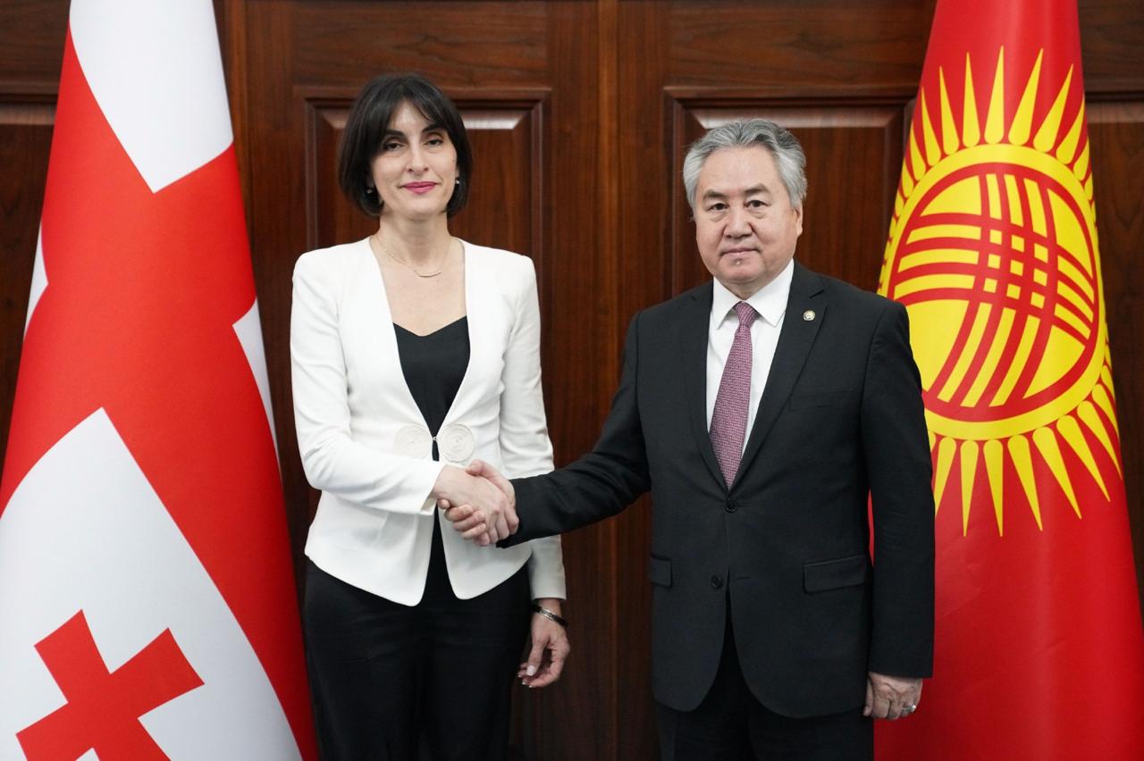 მაკა ბოჭორიშვილი ყირგიზეთის რესპუბლიკის საგარეო საქმეთა მინისტრს, ჟეენბეკ კულუბაევს შეხვდა