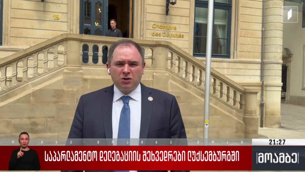 საპარლამენტო დელეგაციის შეხვედრები ლუქსემბურგში 