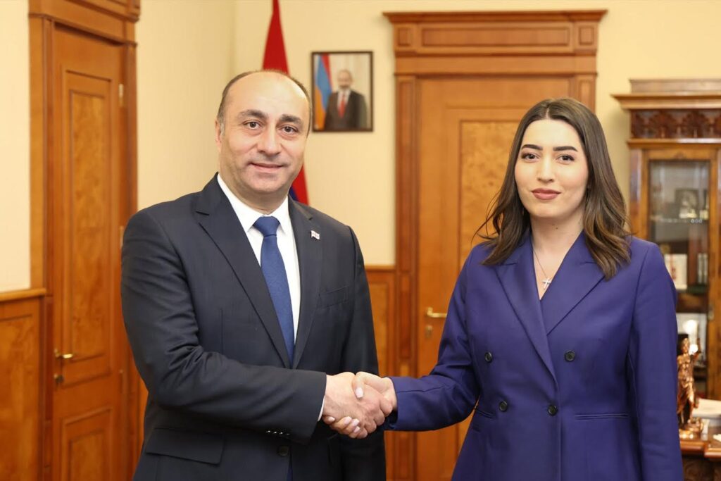 გეკა გელაძე, ერევანში ვიზიტის ფარგლებში, სომხეთის შინაგან საქმეთა მინისტრს, არპინე სარგსიანს შეხვდა