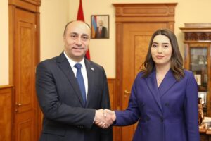 გეკა გელაძე, ერევანში ვიზიტის ფარგლებში, სომხეთის შინაგან საქმეთა მინისტრს, არპინე სარგსიანს შეხვდა