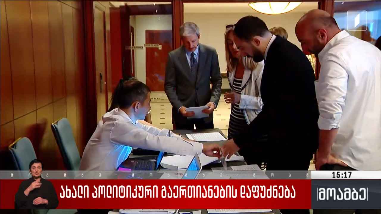 ახალი პოლიტიკური გაერთიანების დაფუძნება