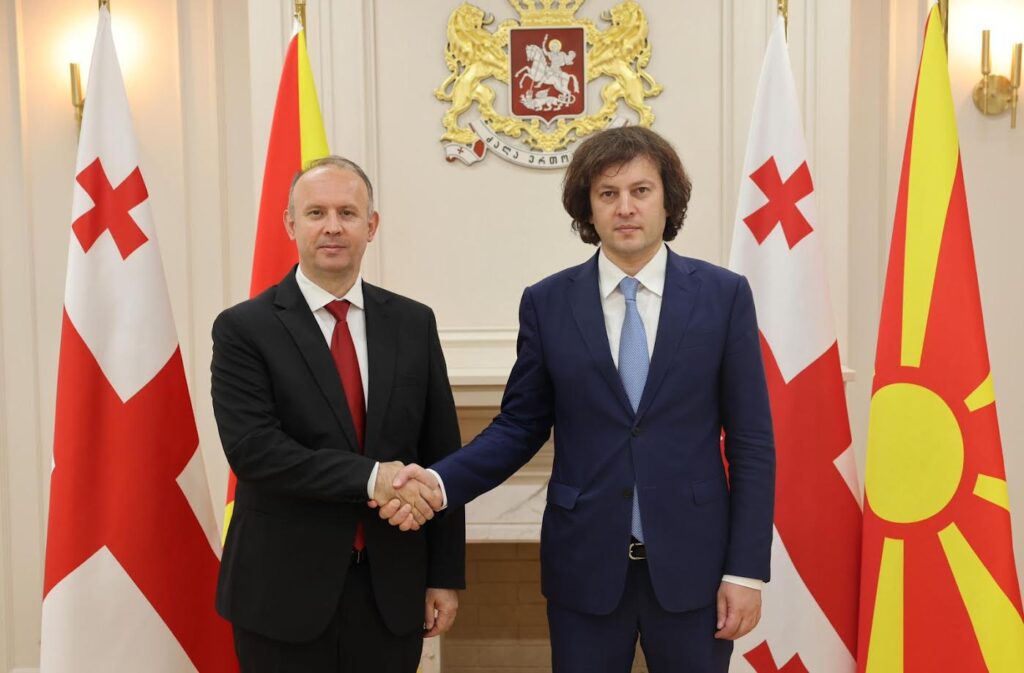 ირაკლი კობახიძემ ჩრდილოეთ მაკედონიის რესპუბლიკის ასამბლეის პრეზიდენტთან, აფრიმ გაშთან შეხვედრა გამართა