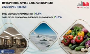საქსტატი – ივნისში საქართველოში წლიურმა ინფლაციამ 5.8 პროცენტი შეადგინა