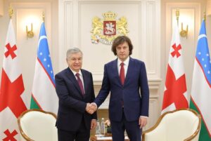 ირაკლი კობახიძე უზბეკეთის რესპუბლიკის პრეზიდენტს, შავკატ მირზიოევს შეხვდა