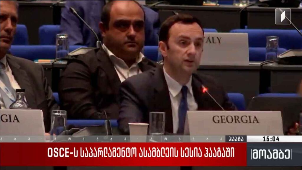 OSCE-ს საპარლამენტო ასამბლეის სესია ჰააგაში