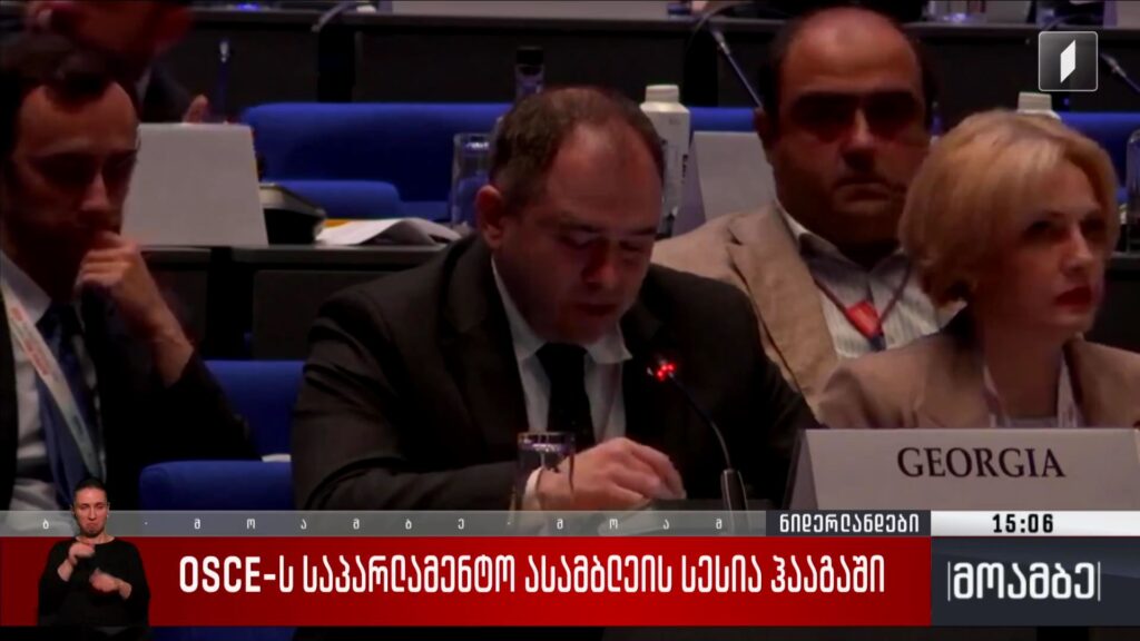 OSCE-ს საპარლამენტო ასამბლეის სესია ჰააგაში
