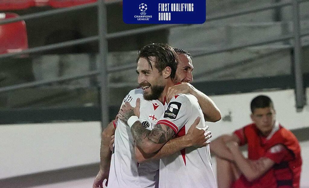 ჩემპიონთა ლიგა | შვიდწლიანი პაუზის შემდეგ – საქართველოს ჩემპიონმა პირველი ეტაპი გადალახა #1TVSPORT