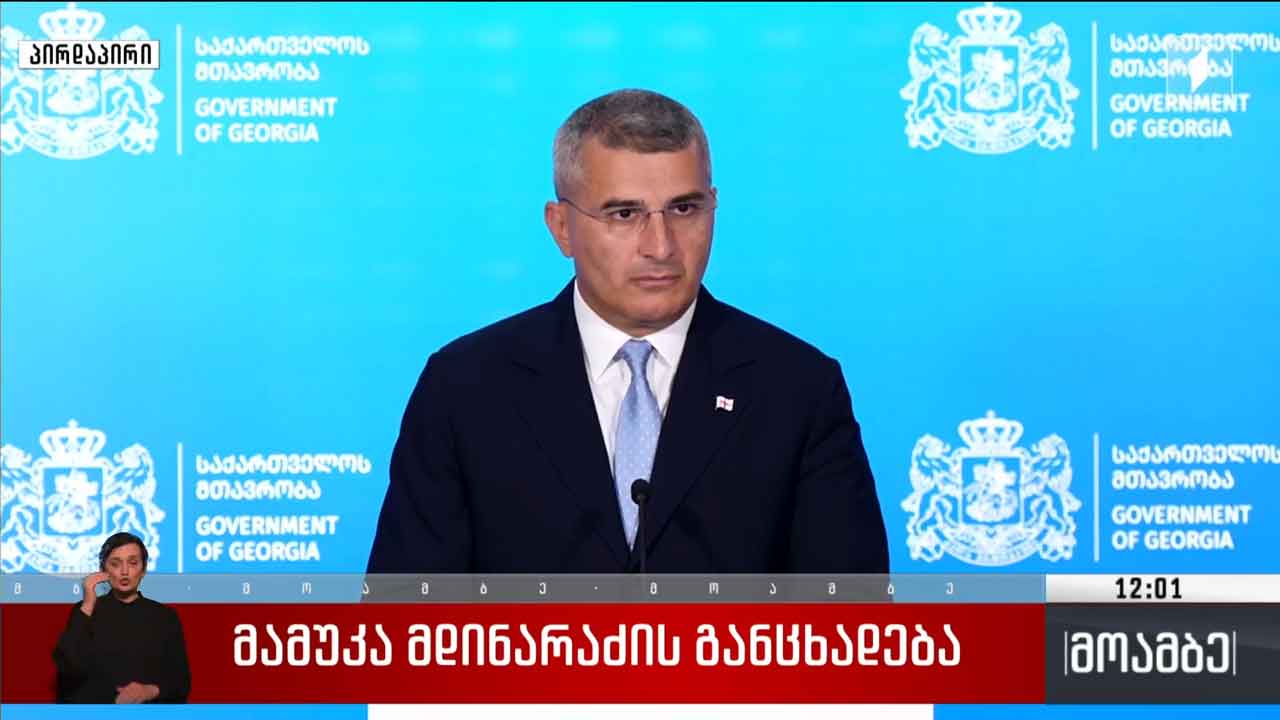 მამუკა მდინარაძის განცხადება