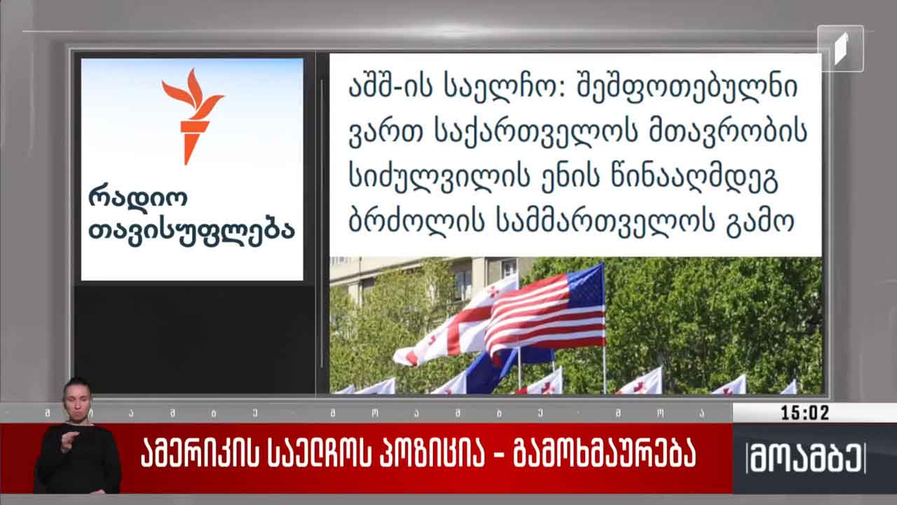 ამერიკის საელჩოს კრიტიკა - გამოხმაურება