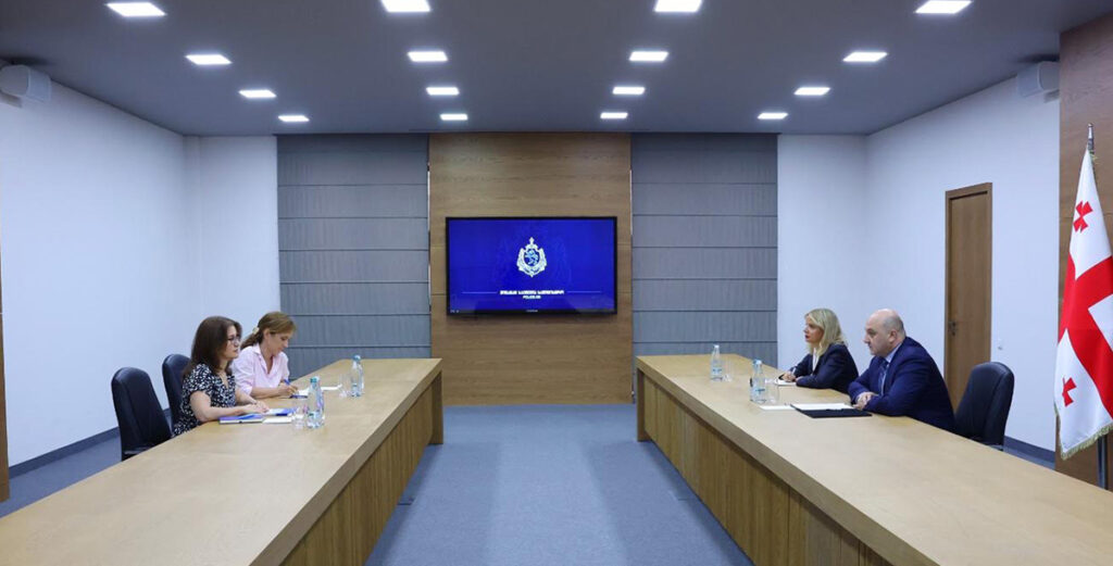 შინაგან საქმეთა მინისტრის მოადგილემ საქართველოში გაერო-ს ლტოლვილთა უმაღლესი კომისარიატის წარმომადგენელთან სამუშაო შეხვედრა გამართა
