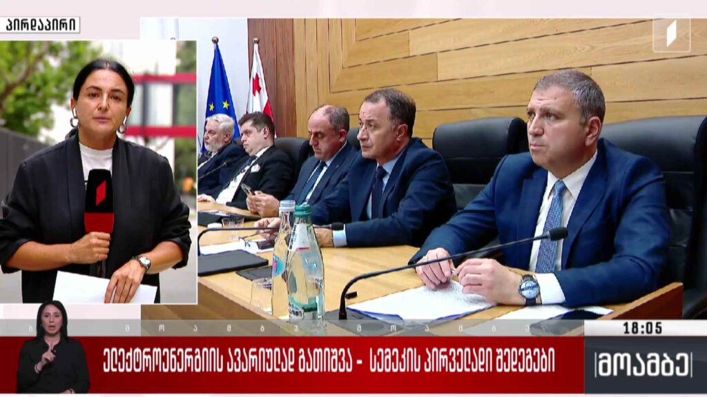 ელექტროენერგიის ავარიულად გათიშვა – სემეკის პირველადი შედეგები