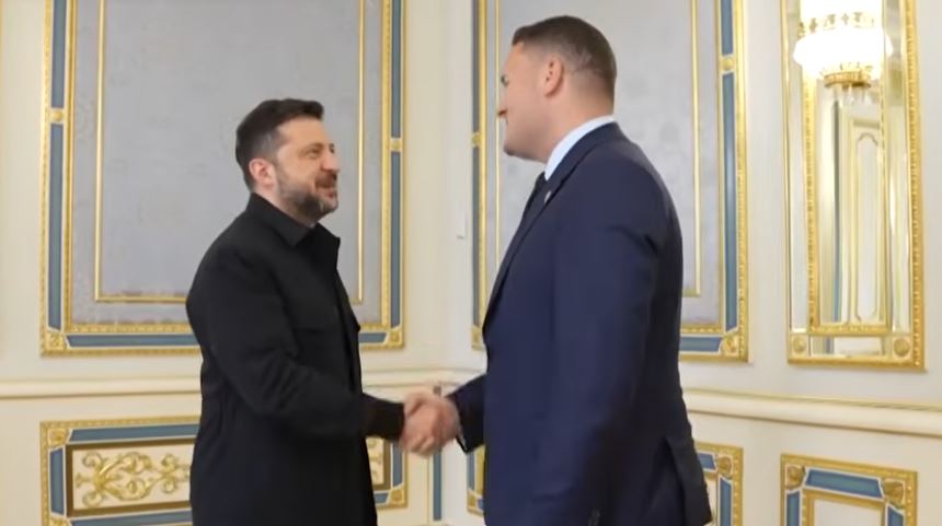 ვოლოდიმირ ზელენსკი კიევში დიდი ბრიტანეთის თავდაცვის მდივანს, უეს სტრიტინგს შეხვდა
