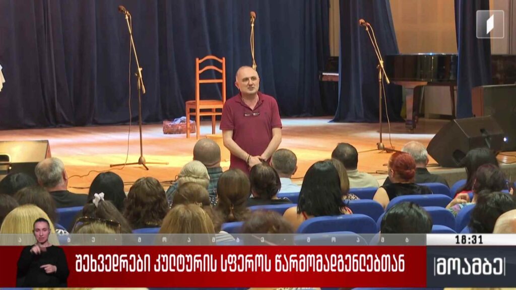 შეხვედრები კულტურის სფეროს წარმომადგენლებთან 