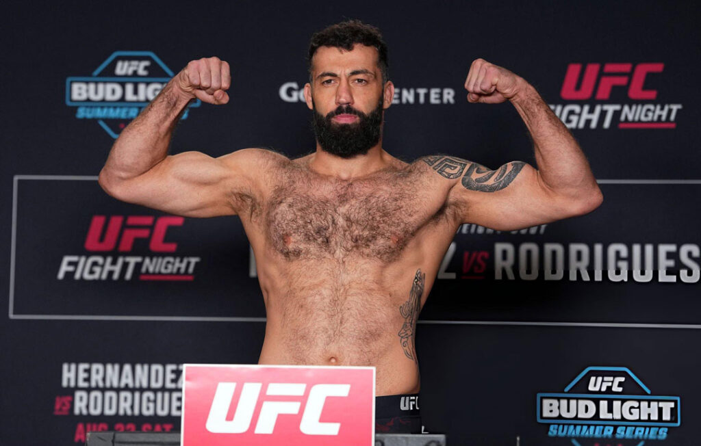 UFC | რომან დოლიძემ რეინიერ დე რიდერთან ბრძოლის წინ წონა წარმატებით ჩააბარა #1TVSPORT