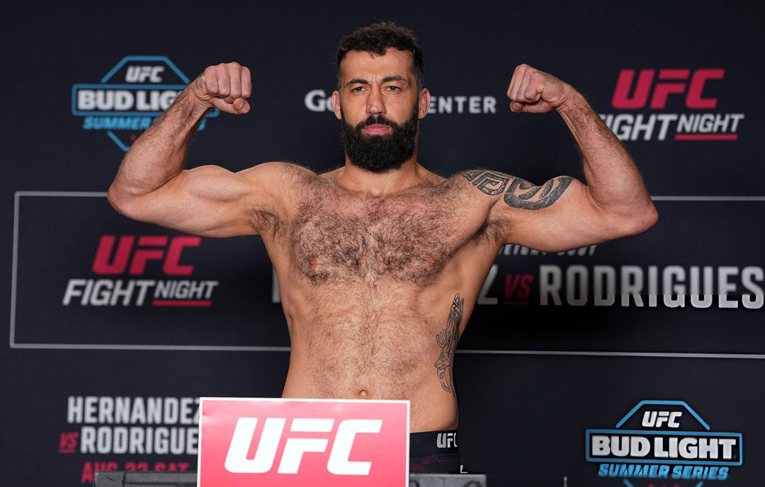UFC | რომან დოლიძემ რეინიერ დე რიდერთან ბრძოლის წინ წონა წარმატებით ჩააბარა #1TVSPORT