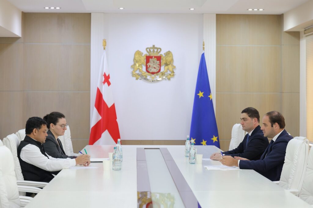 ლევან ჟორჟოლიანი საქართველოში ინდოეთის რესპუბლიკის ელჩს შეხვდა