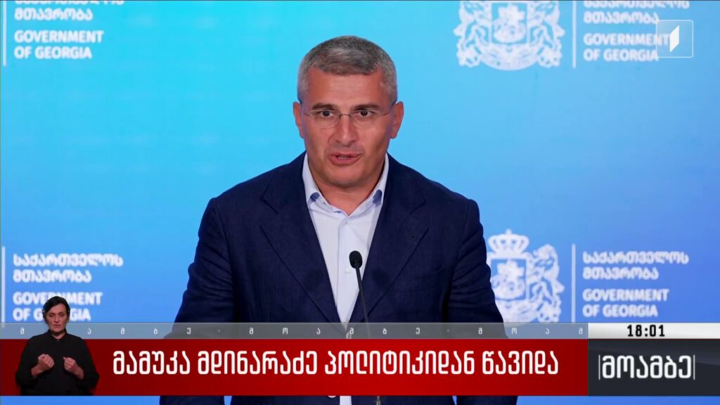 მამუკა მდინარაძე პოლიტიკიდან წავიდა