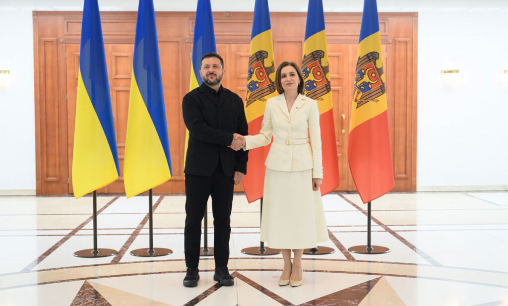 ვოლოდიმირ ზელენსკი კიშინეუში მაია სანდუს შეხვდა – „იმედი მაქვს, ევროკავშირში ერთად ვიქნებით“