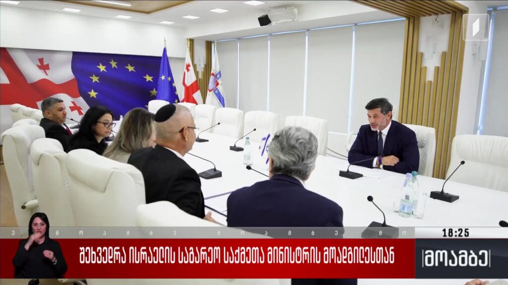 შეხვედრა ისრაელის საგარეო საქმეთა მინისტრის მოადგილესთან