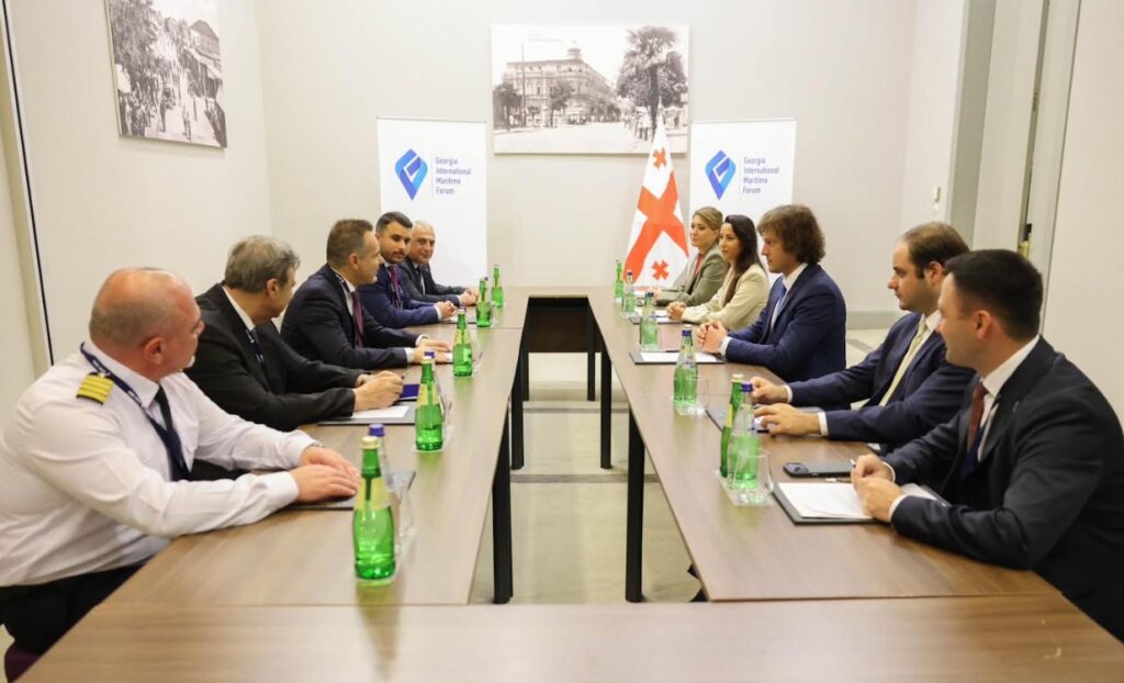 ირაკლი კობახიძე Columbia Group-ის პრეზიდენტს და აღმასრულებელ დირექტორს, ანდრეას ჰაჯიპეტრუს შეხვდა
