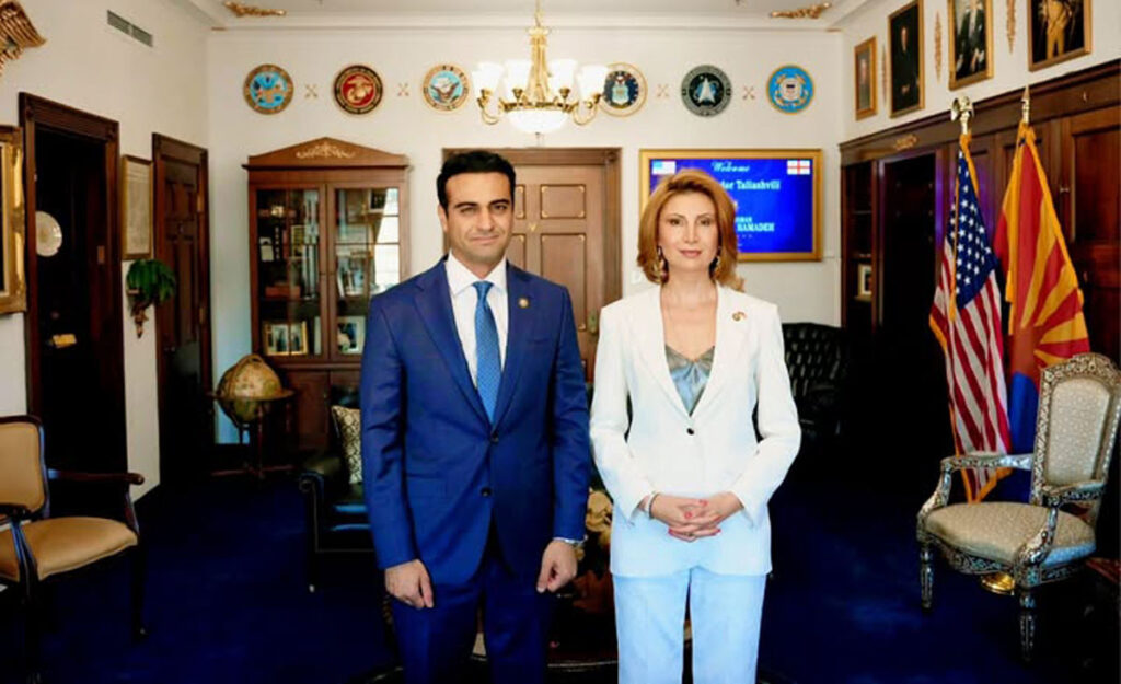 თამარ ტალიაშვილმა რესპუბლიკელ კონგრესმენ აბრაჰამ ჰამადესთან შეხვედრა გამართა
