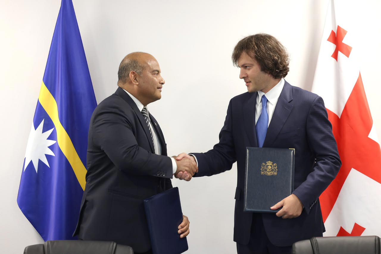 საქართველოსა და ნაურუს შორის დიპლომატიური ურთიერთობების დამყარების შესახებ შეთანხმება გაფორმდა