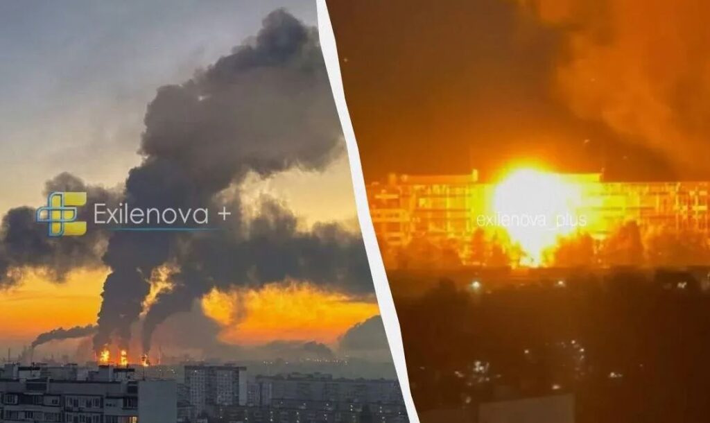 უკრაინამ რუსეთის ერთ-ერთი უდიდესი ნავთობის გადამამუშავებელი და სამხედრო ქარხანა დაბომბა