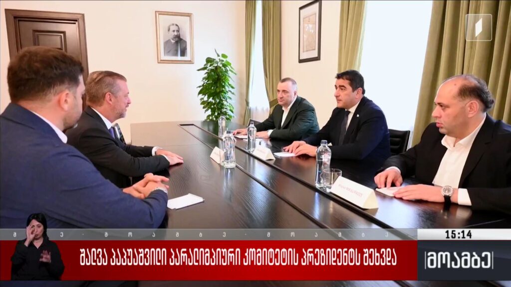 შალვა პაპუაშვილი პარალიმპიური კომიტეტის პრეზიდენტს შეხვდა