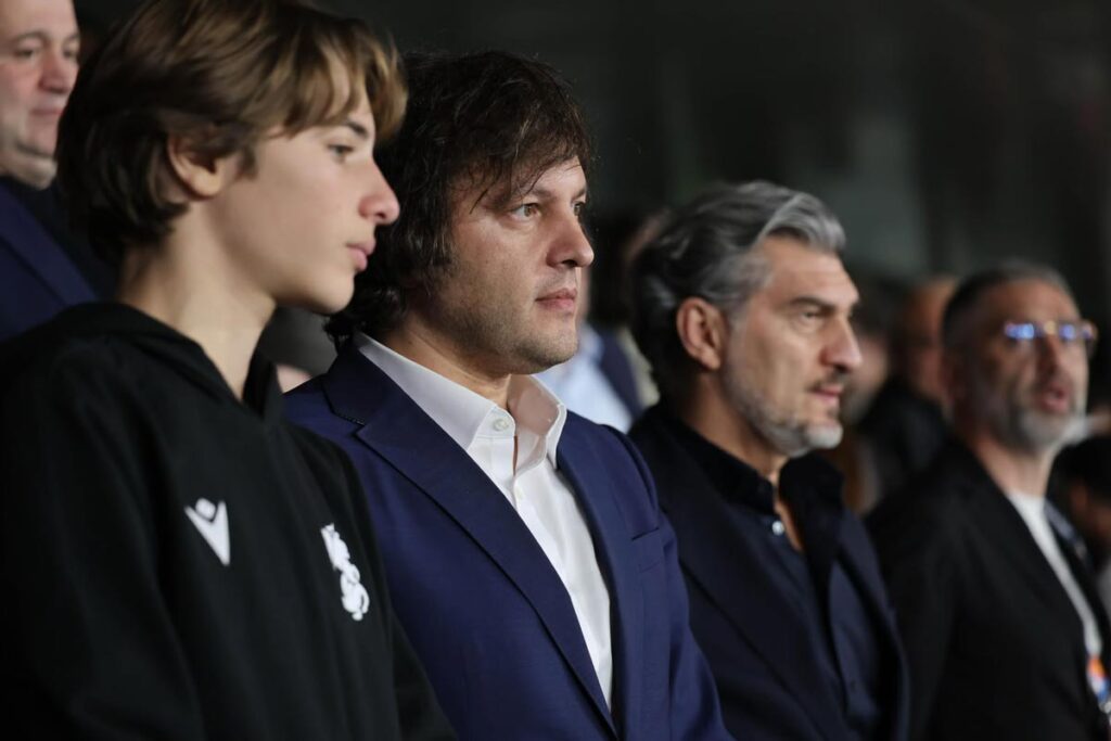 ირაკლი კობახიძე საქართველოსა და უკრაინის ეროვნული ნაკრებების მატჩს დაესწრო
