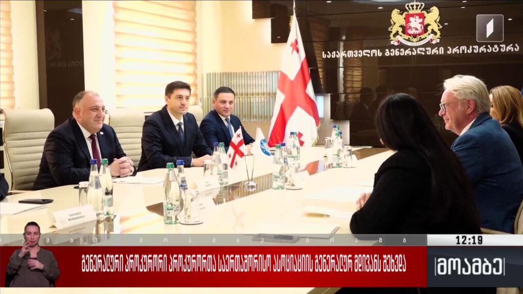 გენერალური პროკურორი პროკურორთა საერთაშორისო ასოციაციის გენერალურ მდივანს შეხვდა