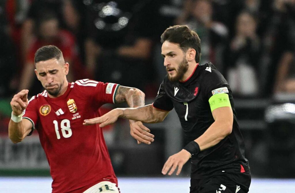 პირველი ტაიმის შემდეგ უნგრეთი საქართველოს მინიმალური სხვაობით ამარცხებს #1TVSPORT