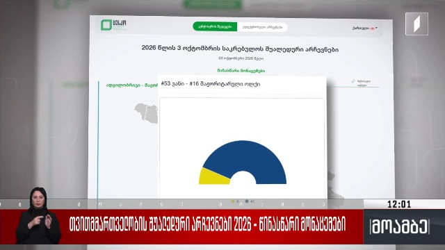 თვითმმართველობის შუალედური არჩევნები – წინასწარი მონაცემები