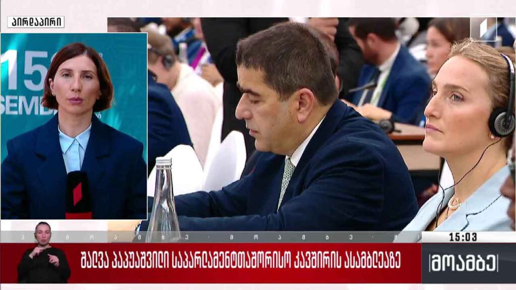 შალვა პაპუაშვილი საპარლამენტთაშორისო კავშირის ასამბლეაზე