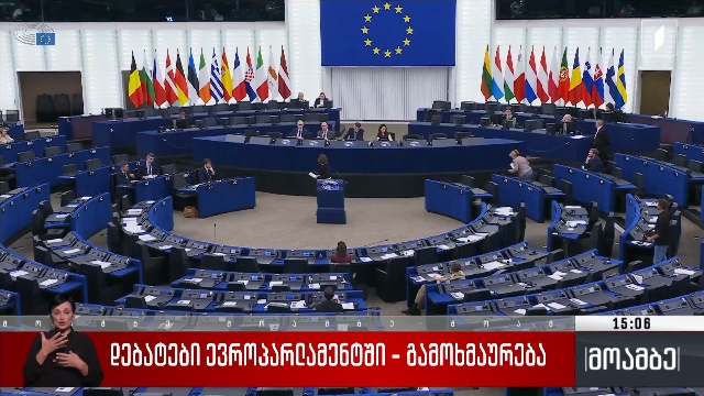 დებატები ევროპარლამენტში – გამოხმაურება თბილისში