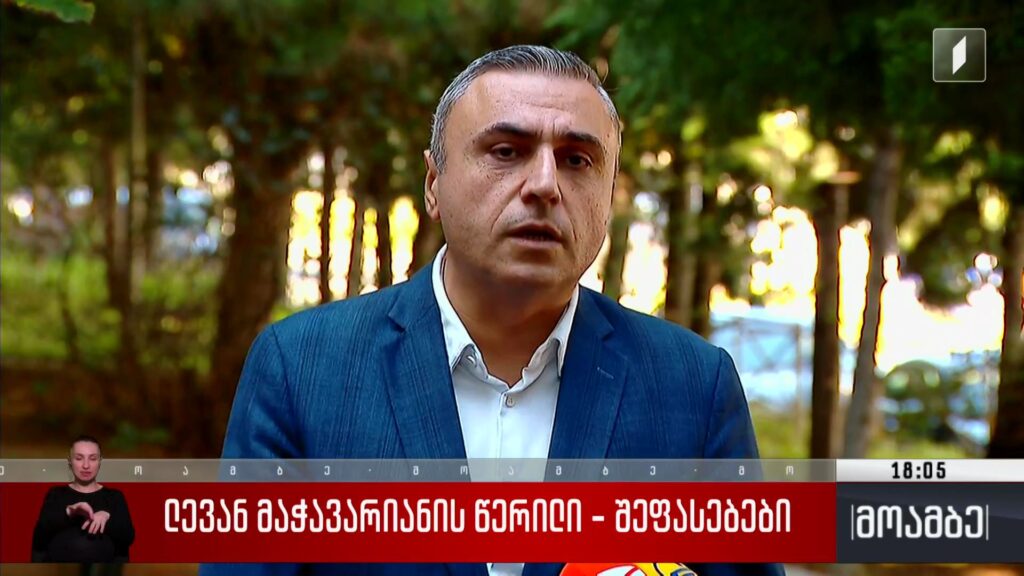 ლევან მაჭავარიანის წერილი – შაფესებები