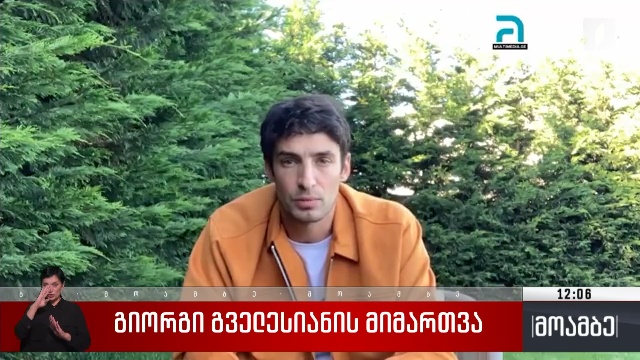 გიორგი გველესიანის მიმართვა