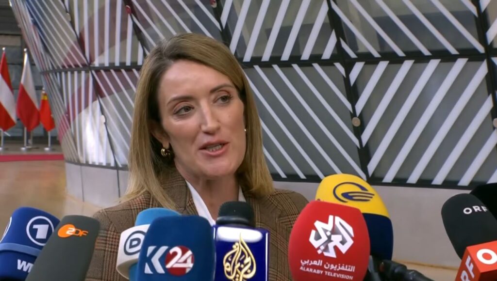 რობერტა მეცოლამ საქართველოსთან დაკავშირებით დასმულ კითხვებს უპასუხა – „არ დანებდეთ, ევროკავშირი ყოველთვის ღია იქნება იმ ხალხისთვის, ვინც მისკენ ისწრაფვის“