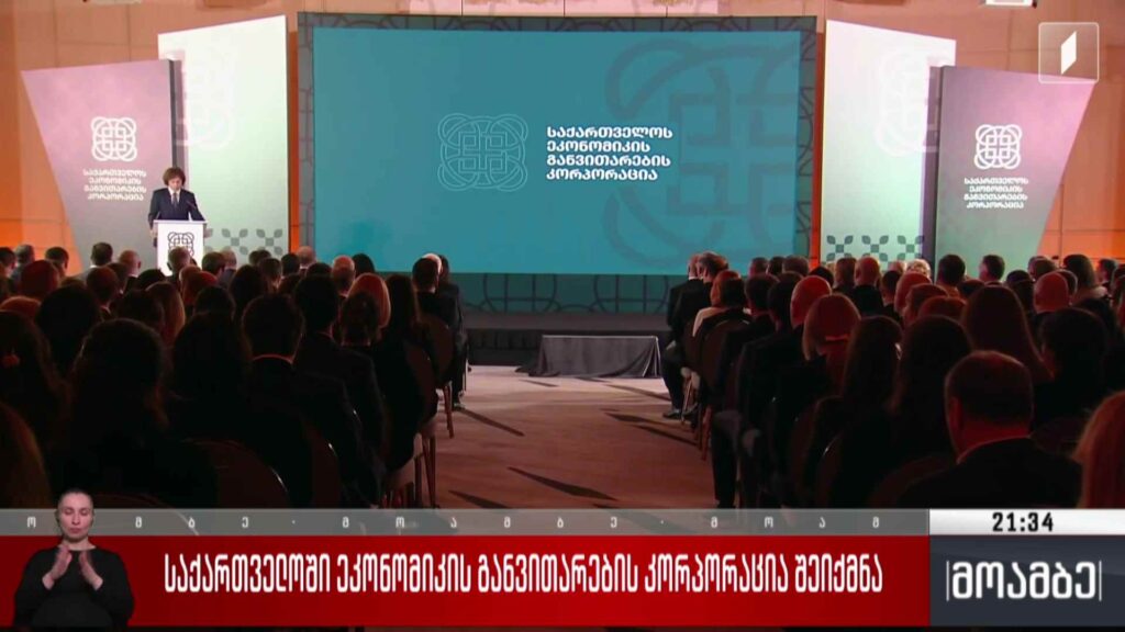 საქართველოში ეკონომიკის განვითარების კორპორაცია შეიქმნა 
