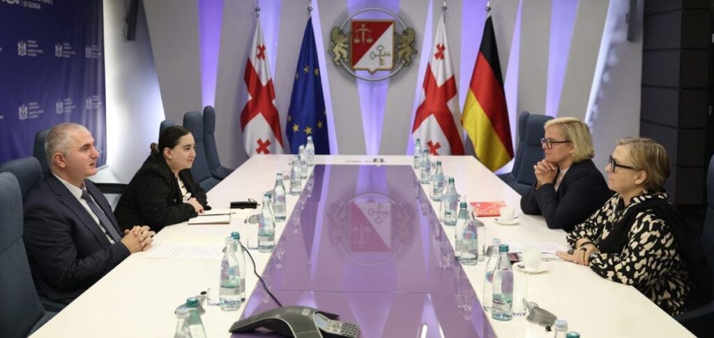 ლაშა ხუციშვილი საქართველოში გერმანიის ელჩს, ბარბარა ფოსს შეხვდა