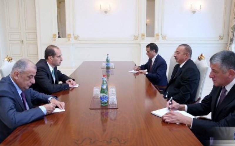 Михаил Джанелидзе встретился в Баку с Ильхамом Алиевым